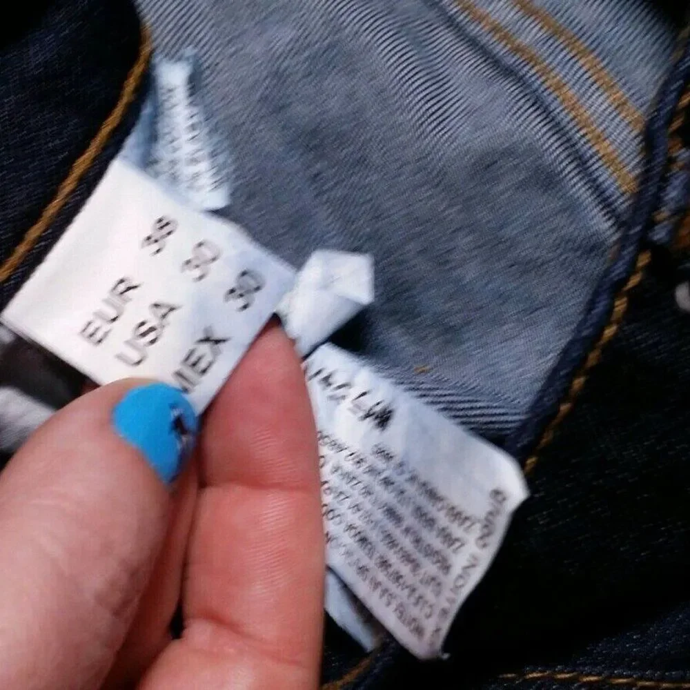 Zara Jeans Dark Wash Mid-Rise 30 Slim Straight